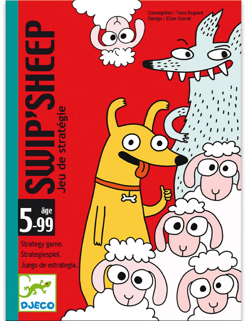 Djeco Επιτραπέζιο με κάρτες "SwipSheep"