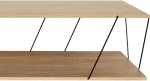 Tραπέζι σαλονιού Tars  οακ-μαύρο 120x48x30εκ