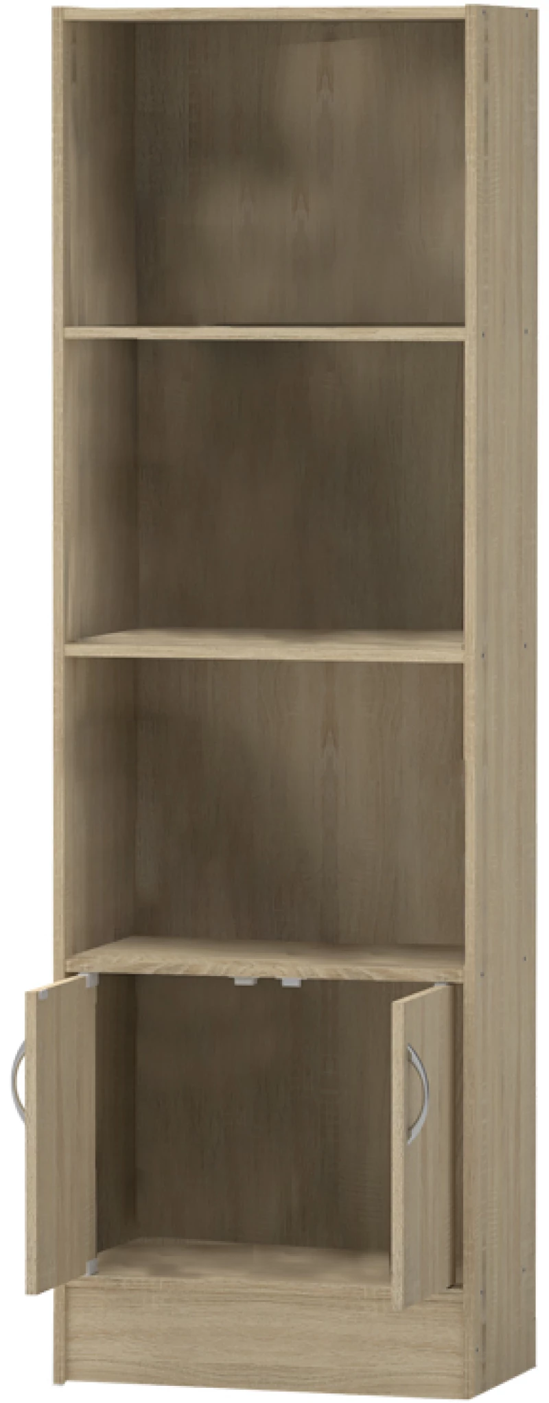 Βιβλιοθήκη Negan  sonoma μελαμίνης 57x33x180εκ