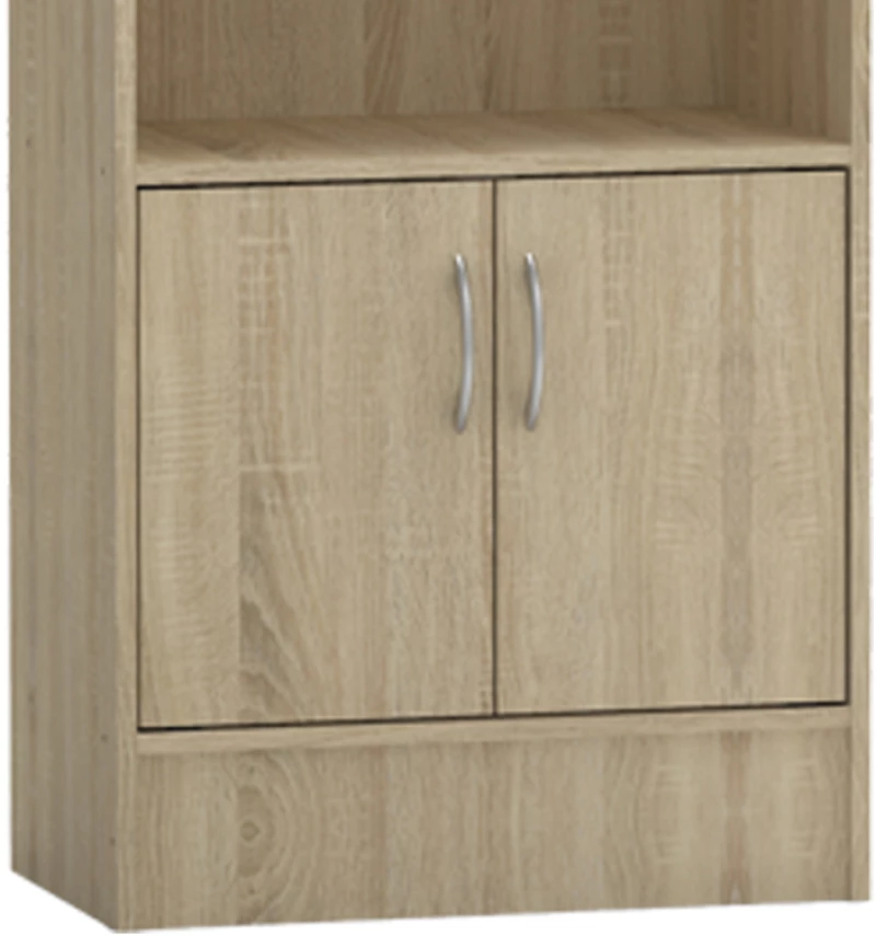 Βιβλιοθήκη Negan  sonoma μελαμίνης 57x33x180εκ