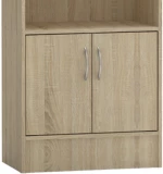 Βιβλιοθήκη Negan  sonoma μελαμίνης 57x33x180εκ