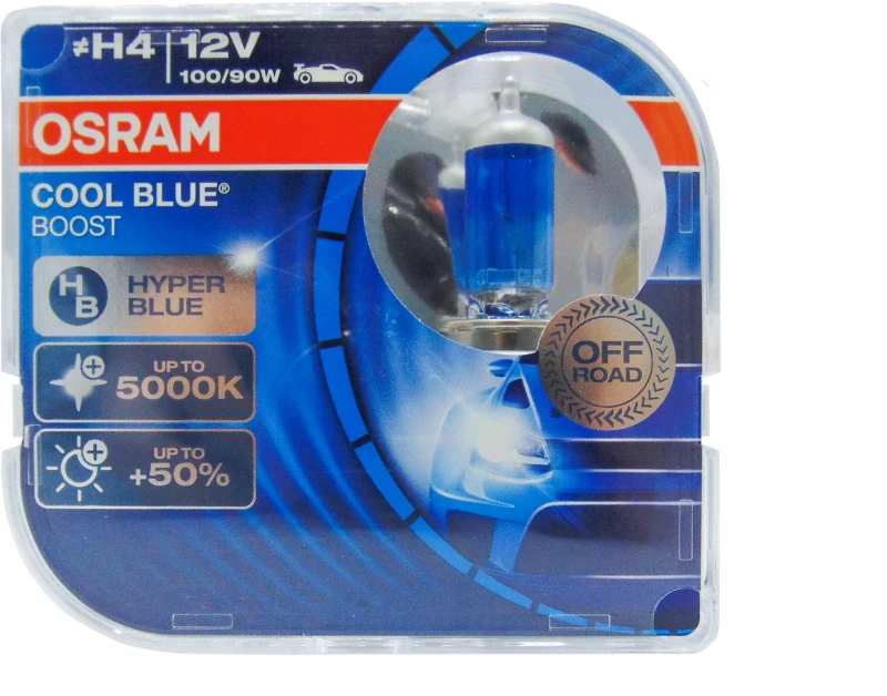 Λάμπες H4 12V 100/90W OSRAM Cool Blue Hyper Boost 5000K 62193CBB-HCB