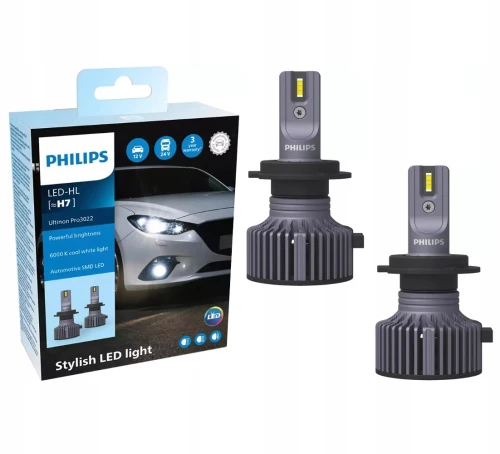 Philips Λάμπες Αυτοκινήτου Ultinon Pro 3022 H7 LED 6000K Ψυχρό Λευκό 2τμχ 11972U3022X2 11972U3022X2