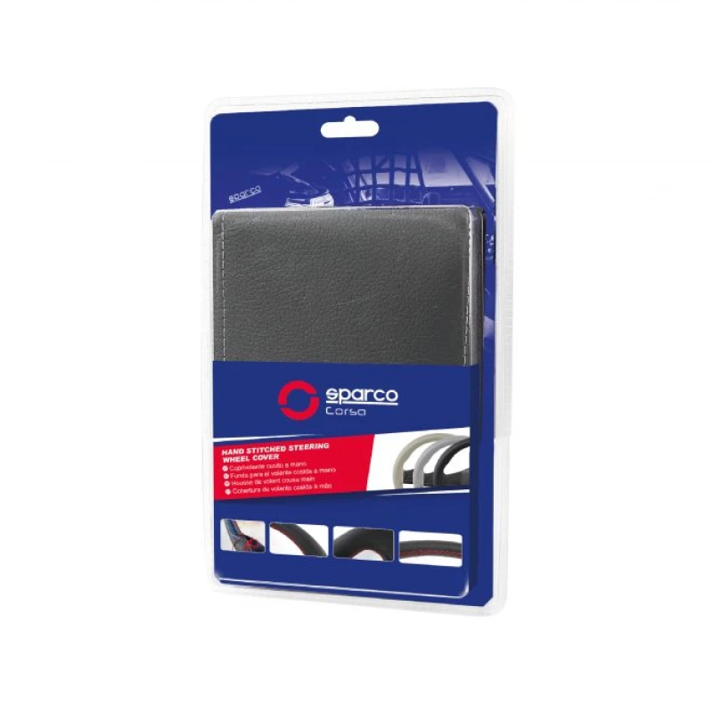 Κάλυμμα Τιμονιού Ραφτό 37-39Cm Sparco Hand Stitched Γκρι SPC1110GR