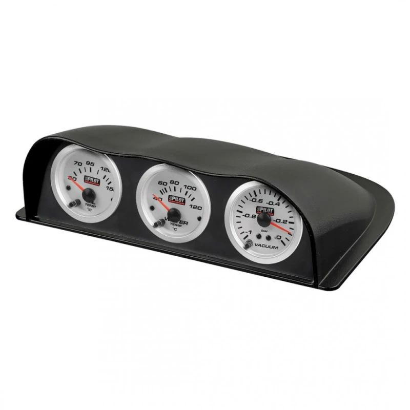 Βάση Ταμπλό Τριπλή Μαύρη 52mm (SUBARU STYLE) ΧΕ.ΒΑΣ.1006.6la
