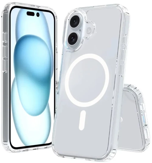 Θήκη Προστασίας Σιλικόνης Clear Case Με MagSafe iPhone 16