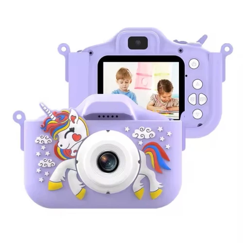 Unicorn X10S Compact Φωτογραφική Μηχανή 12MP με Οθόνη 2" Μωβ