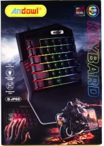 Andowl Q-JP60 Gaming KeyPad για PUBG με RGB Μαύρο