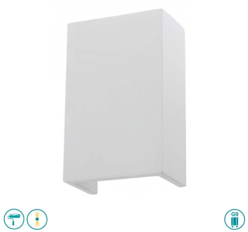 Απλίκα Γύψινη Spot Light Polak 5980 Λευκή
