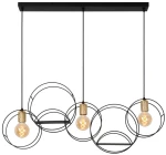 Φωτιστικό Κρεμαστό Lucide CIRCLE 3xE27 - Black - 21425/03/30