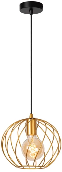 Φωτιστικό Κρεμαστό Lucide DANZA 1xE27 - Matt Gold / Brass - 21428/25/02