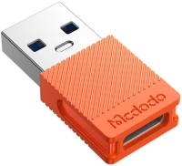 Mcdodo Μετατροπέας USB-A male σε USB-C female Orange (OT-6550)