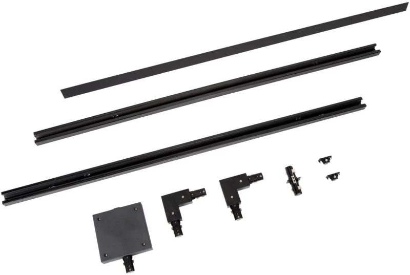 Lucide TRACK Starter set - 1-circuit Track lighting system - 2 meters - Black - 09950/00/30