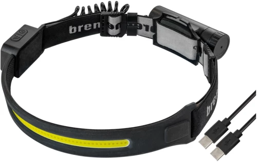 Brennenstuhl - Φακός κεφαλής με ταινία LED IP44 500LM 1173460000 BRENNENSTUHL μαύρος