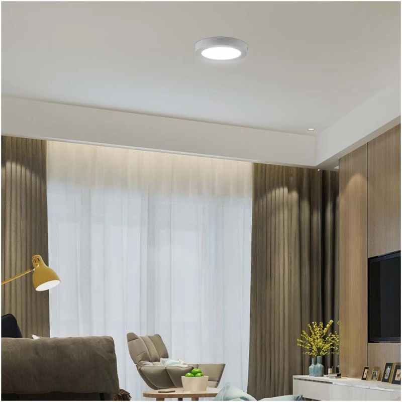 V-TAC Στρογγυλό Εξωτερικό LED Panel Ισχύος 6W με Ψυχρό Λευκό Φως 7872