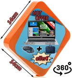 Περιστροφική Πινακίδα Προώθησης Orange