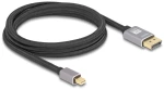 DELOCK καλώδιο mini DisplayPort σε DisplayPort 81092, 8K/60Hz, 32.4 Gbps, 2m, μαύρο