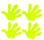 ΑΝΑΚΛΑΣΤΙΚΑ ΑΥΤΟΚΟΛΛΗΤΑ PVC ΠΑΛΑΜΕΣ ΧΕΡΙΩΝ/HANDS AMIO - 4 τεμ.