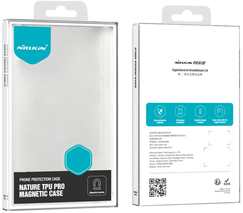 NILLKIN θήκη Nature TPU Pro Magnetic για iPhone 16 Pro Max, διάφανη-μπλε