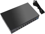 HIMAX PoE switch PS1802E-L, 8x Ethernet PoE & 2x Ethernet θύρες, έως 100Mbps