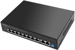 HIMAX PoE switch PS1802E-L, 8x Ethernet PoE & 2x Ethernet θύρες, έως 100Mbps