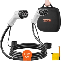 VEVOR Type 2 to Type 2 EV Καλώδιο φόρτισης Electric Vehicle Cable 16A 5m 11kW TPU