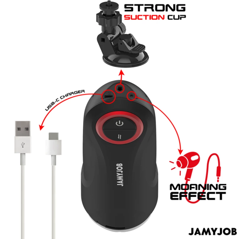 JAMYJOB - GRAVITY AUTOMATIC VAGINA MASTURBATOR 5 SUCTION MODES - ( Κωδικός Προϊόντος : D-241552 )