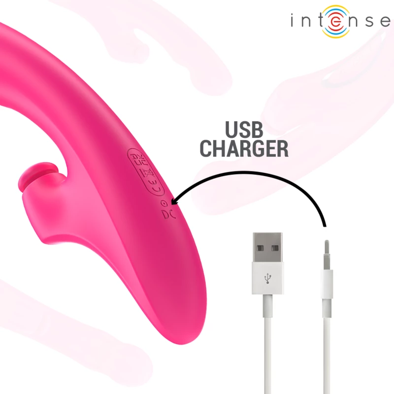 INTENSE - EMI VIBRATOR 13.5 CM MULTIFUNCTION 3 IN 1 10 VIBRATIONS - ( Κωδικός Προϊόντος : D-242075 )