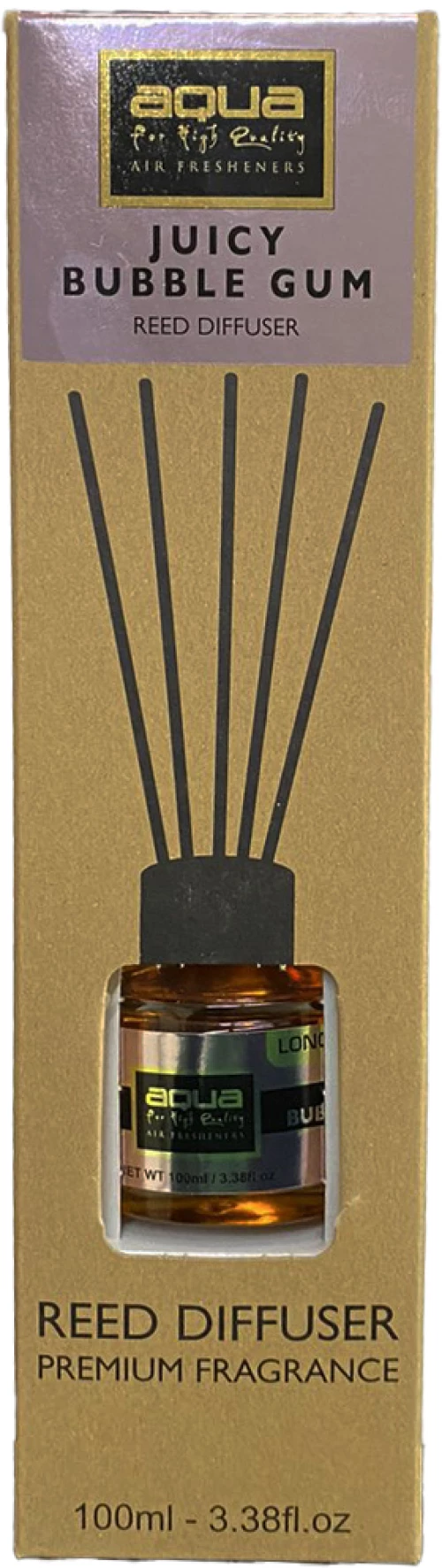 Αρωματικό Χώρου Juicy Bubblegum Home Reed Diffuser με 6 Στικς Aqua 100 ml - 1 τμχ