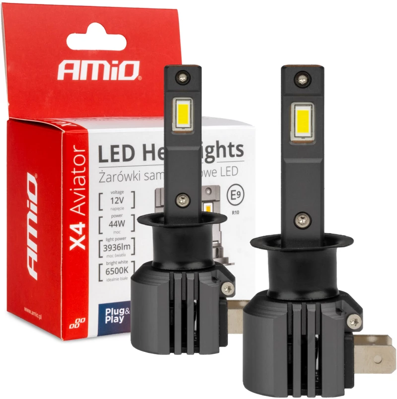 ΛΑΜΠΕΣ LED H1 12V 44W 6.500K 3.936lm CSP X4 SERIES AVIATOR PLUG & PLAY ΑΜΙΟ - 2 ΤΕΜ.