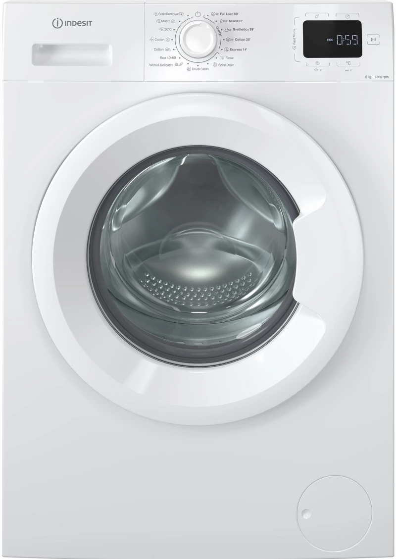 Indesit IM 642 MY TIME EE Πλυντήριο ρούχων 6,00 kg , 1200 rpm , Λευκό , B