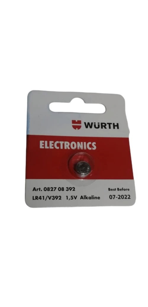 Μπαταρία αλκαλικές κουμπίLR41/V392 1.5V WURTH