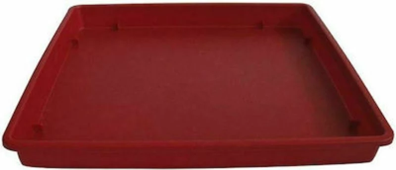 Πιάτο Γλάστρας Τετράγωνο Linea Μπορντώ 590 (13x13 cm)