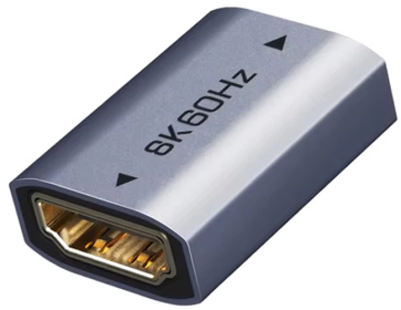 CABLETIME αντάπτορας HDMI CT-HEF8K-AG, 8K/60Hz, 4K/120Hz, 48 Gbps, γκρι