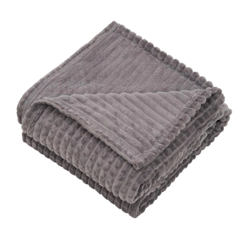 Heinner HR-BLK150FLN-GRI Κουβέρτα Μονή 150x200εκ. Γκρι
