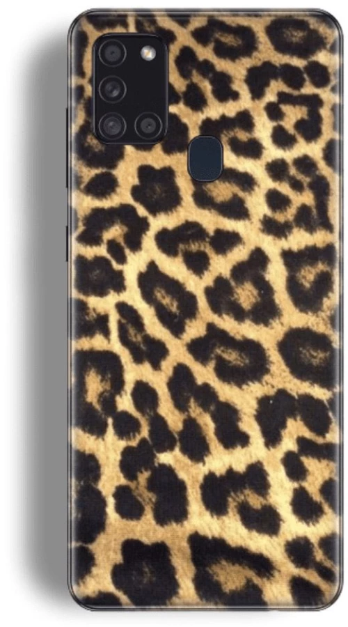 Animal Print Silicone case Θήκη για Samsung Galaxy A21S leopard