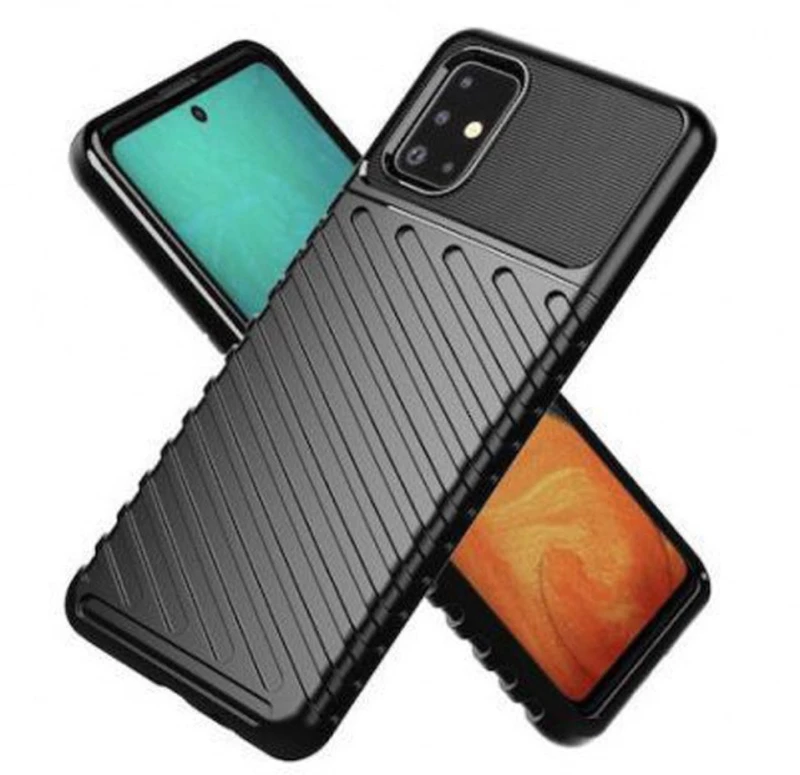 Θήκη Thunder Flexible Tough Rugged cover TPU Θήκη για Samsung Galaxy A71 black