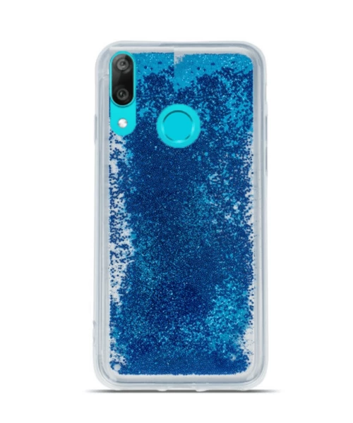 Θήκη Liquid Pearl TPU Θήκη για Huawei Y7 2019 blue