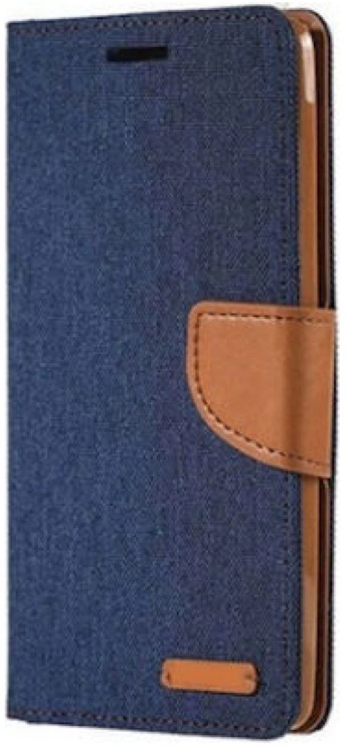 Canvas Book case Θήκη για Samsung A6 Plus blue