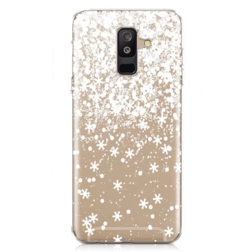 Kwmobile TPU Case Θήκη για Samsung Galaxy A6 Plus 2018 snowflakes-transparent