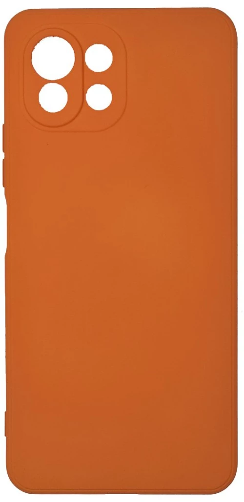 Silicone back cover Case Soft Flexible Rubber Cover Θήκη για Xiaomi Mi 11 Lite / 11 Lite NE orange*
