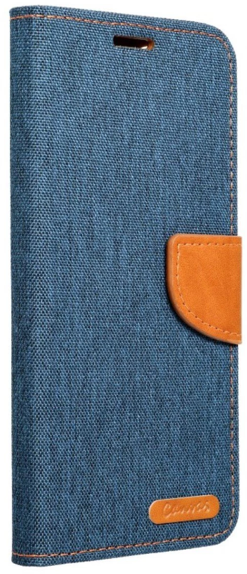 Canvas Book case for Huawei Honor 10 navy blue