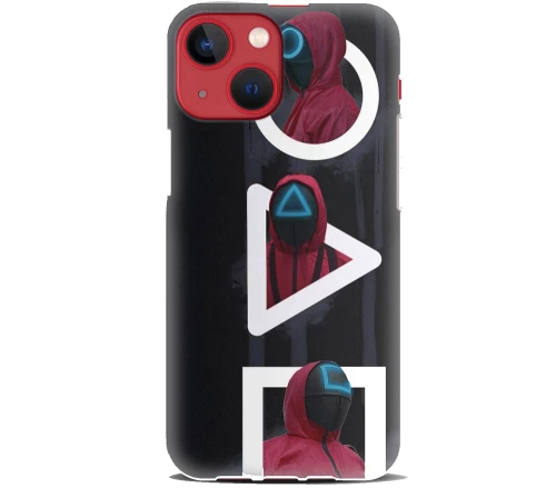 Squid Game 2 Silicone case Θήκη για Iphone 13 black-red