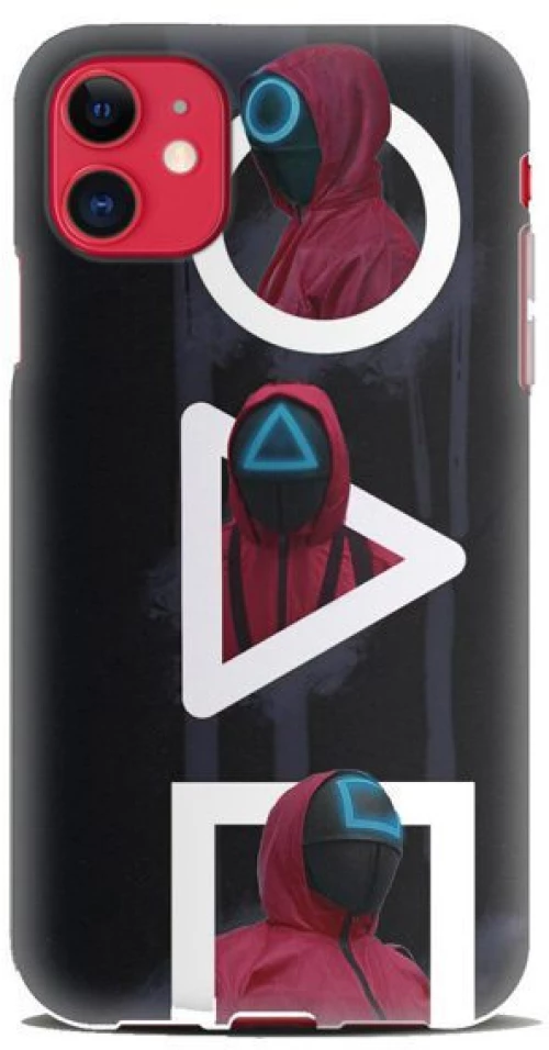 Squid Game 2 Silicone case Θήκη για Iphone 12 Mini black-red
