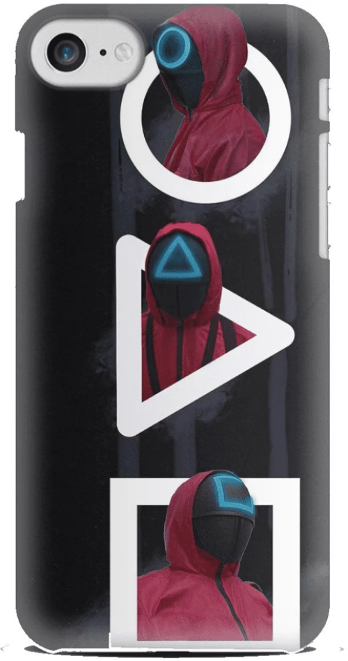 Squid Game 2 Silicone case Θήκη για Iphone 7/8/SE2020/SE 2022 black-red