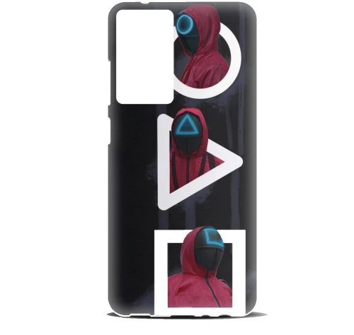 Squid Game 2 Silicone case Θήκη για Xiaomi Redmi Note 10 / 10s black-red