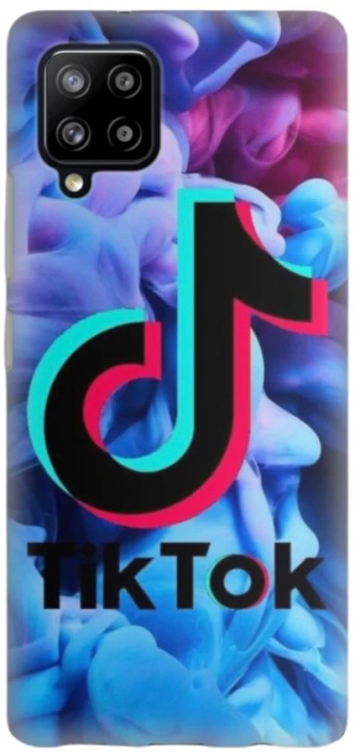 Tik Tok Silicone case Θήκη για Samsung Galaxy A12 blue