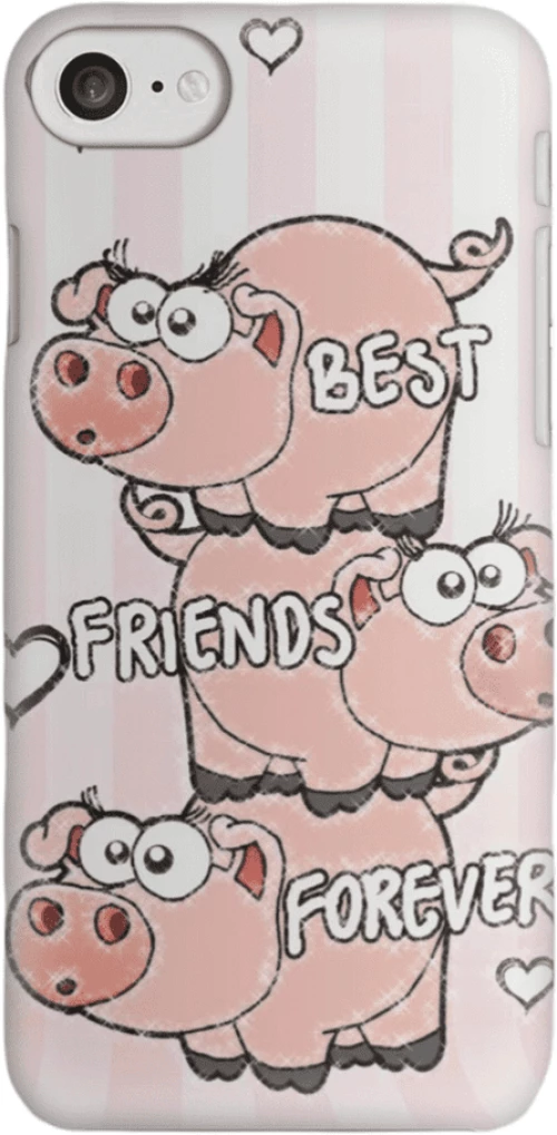 Friends Silicone case Θήκη για Iphone 7 / 8 / SE 2020/SE 2022 pink
