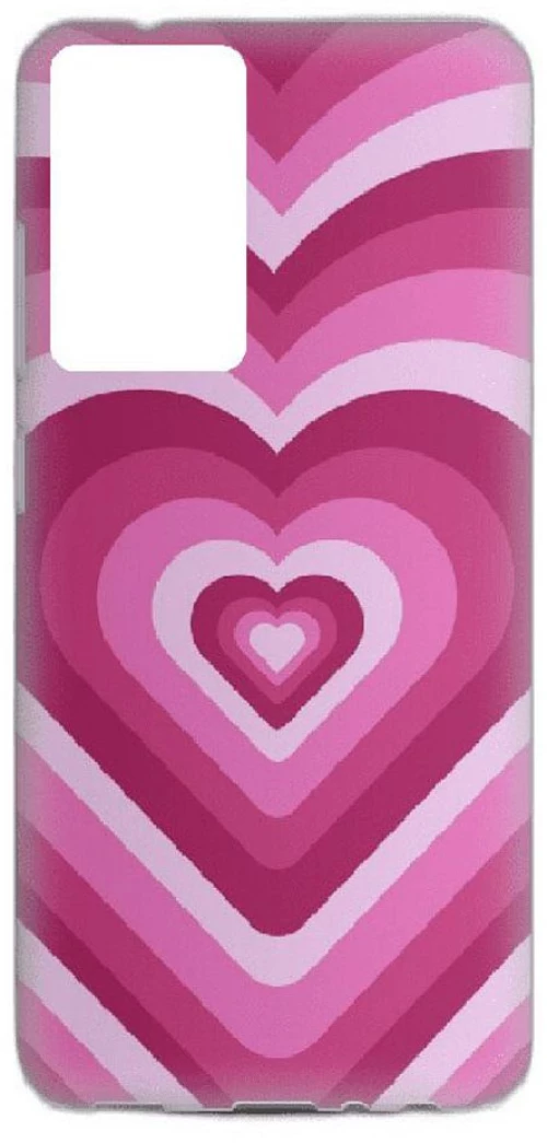 Hearts Silicone case Θήκη για Xiaomi Poco M3 / Redmi 9T pink