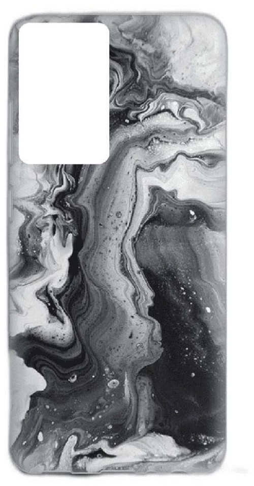 Marble Silicone case Θήκη για Xiaomi Poco M3 / Redmi 9T black-white 2